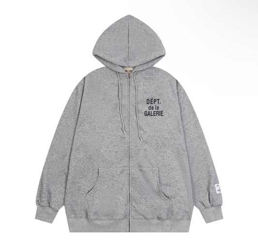 Gallery Dept Hoodie (Grey & Black)